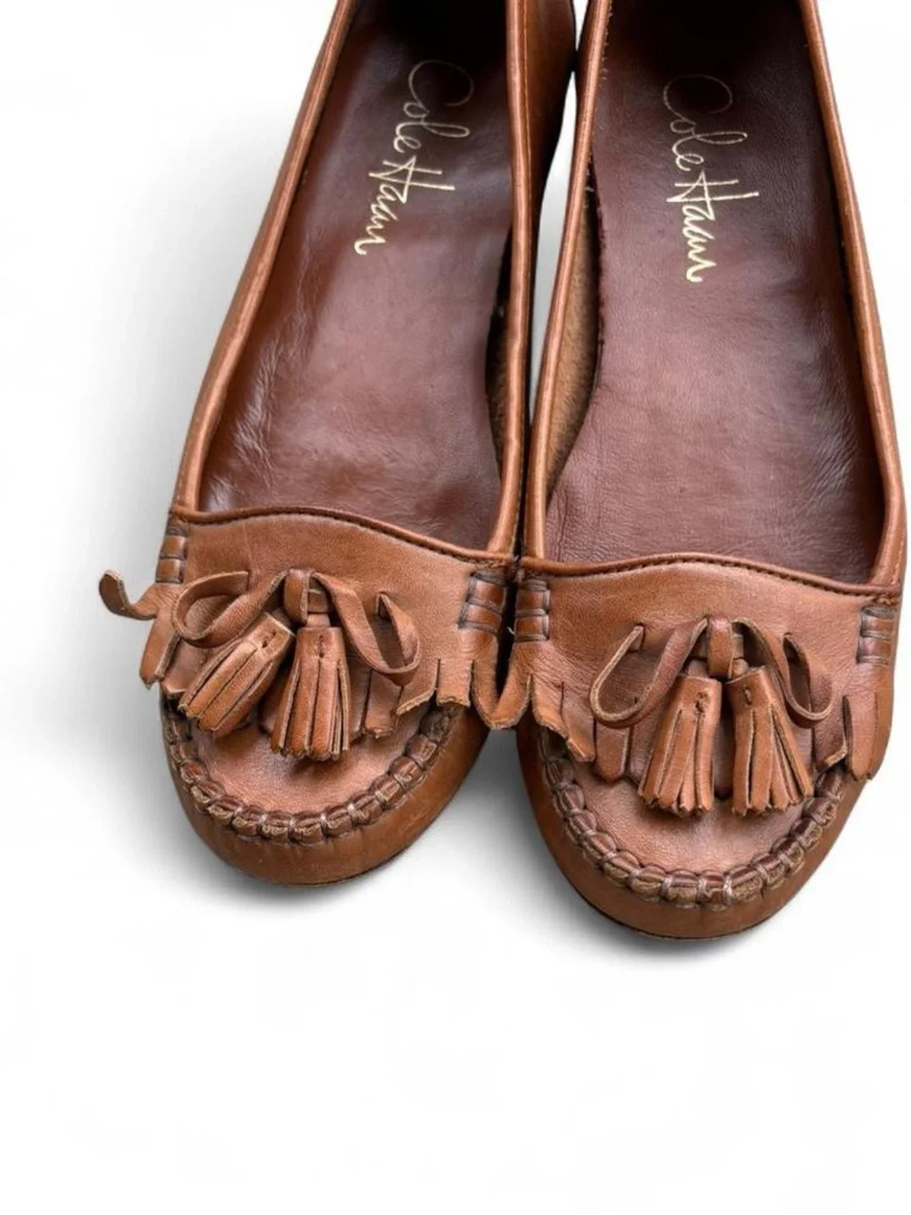 Vintage leather Cole Haan cute moccasins women’s 6